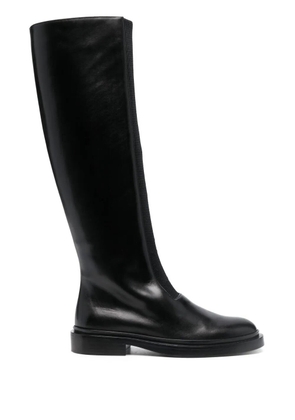 Jil Sander knee-high leather boots - Black