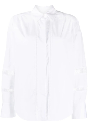 Lorena Antoniazzi long-sleeved cotton shirt - White