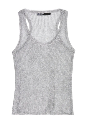 Bimba y Lola lurex knitted top - Grey