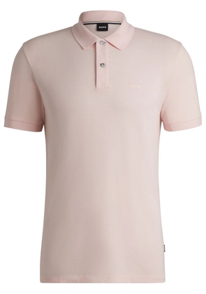 BOSS cotton polo shirt - Pink