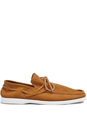 Marni suede boat shoes - Brown
