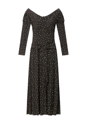 ISABEL MARANT x GIOVANA off-shoulder polka-dot dress - Black