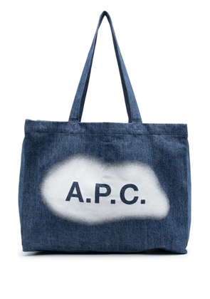 A.P.C. Diane denim tote bag - Blue