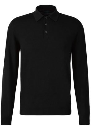 Zanone fine-knit polo shirt - Blue