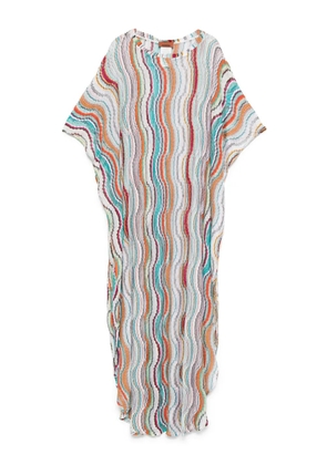 Missoni wave-pattern cover-up - White