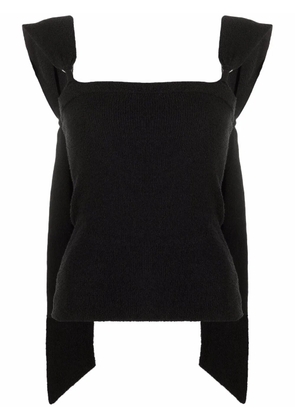 Nanushka draped-strap bandeau top - Black