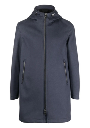 Herno zip-up hooded coat - Blue