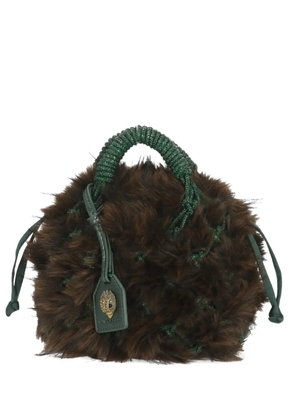 Kurt Geiger London small crystal-embellishment shoulder bag - Brown