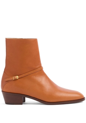 Valentino Garavani Pat ankle boots - Brown