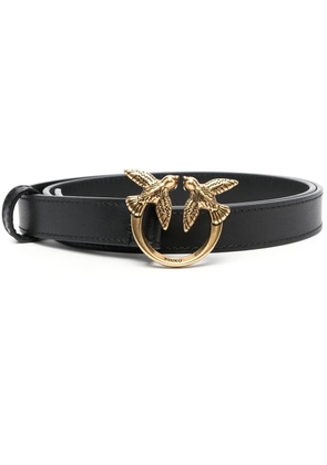 PINKO love bird leather belt - Black