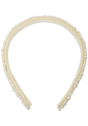 Jennifer Behr Bria pearl-embellished headband - White
