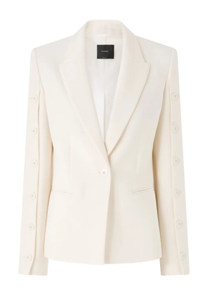PINKO button-fastening long-sleeve blazer - Neutrals