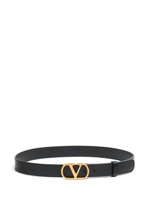Valentino Garavani VLogo Signature leather belt - Black