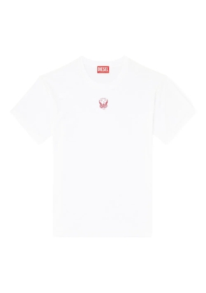 Diesel T-Norm-T13 logo-embroidered T-shirt - White