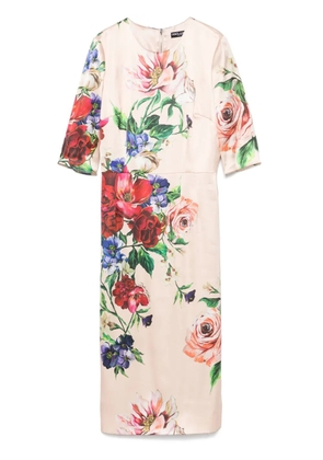 Dolce & Gabbana floral-print dress - Pink