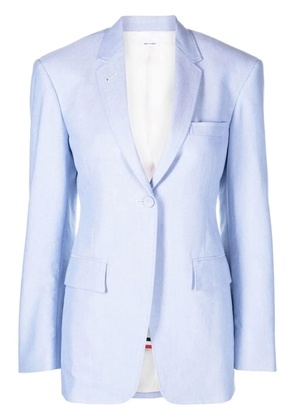 Thom Browne single-breasted cotton blazer - Blue