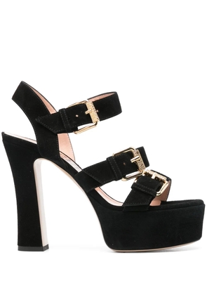 Moschino 130mm buckled sandals - Black