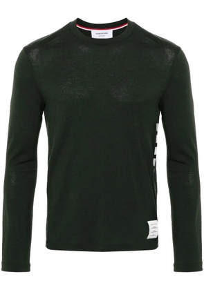 Thom Browne 4-Bar Stripe intarsia-knit jumper - Green