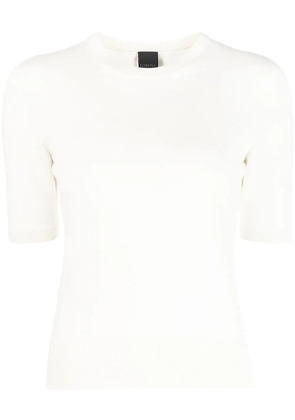 Lorena Antoniazzi short-sleeved knitted top - White