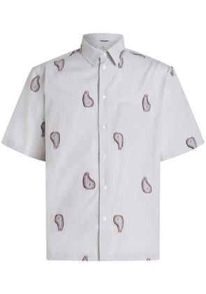 ETRO paisley-print cotton shirt - Blue