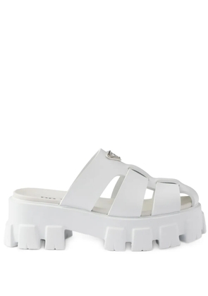 Prada Monolith mules - White