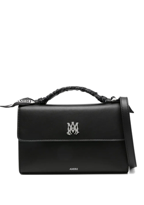 AMIRI logo-plaque leather tote bag - Black