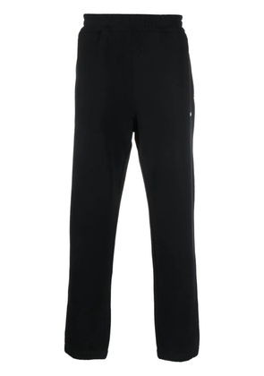 Zegna logo-print cotton track pants - Black