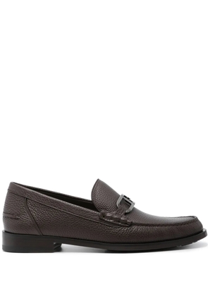 FENDI O’Lock leather loafers - Brown