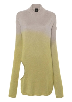 Moncler x Rick Owens cut-out jumper - Green