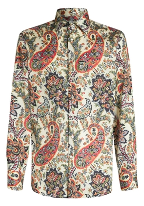 ETRO paisley-print cotton shirt - Neutrals