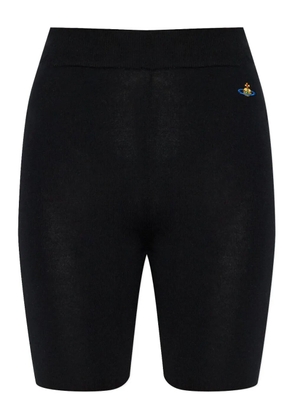 Vivienne Westwood logo-embroidered shorts - Black