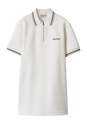 Miu Miu cotton-jersey dress - White