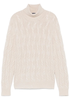 Drumohr turtleneck cashmere sweater - Neutrals