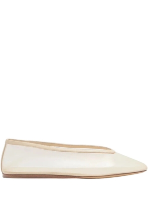 Le Monde Beryl Luna mesh almond-toe ballet flats - Neutrals
