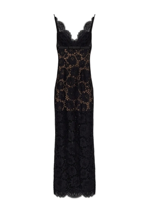 Self-Portrait floral-lace maxi dress - Black