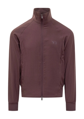 Y-3 logo-print track sweatshirt - Red