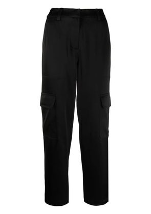 Michael Michael Kors satin-finish tapered-leg trousers - Black