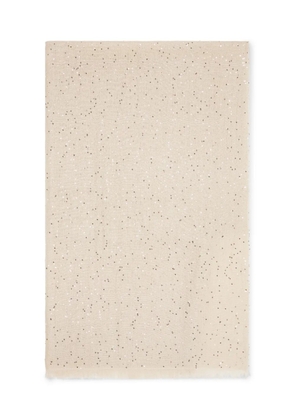 Brunello Cucinelli sequin-embellished scarf - Neutrals