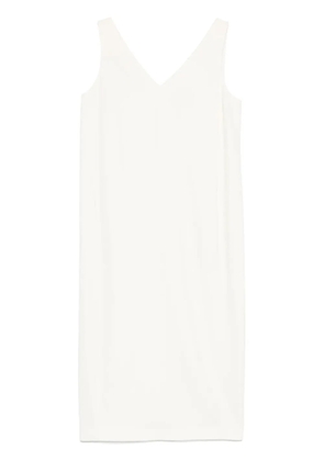 Theory v-neck midi dress - White