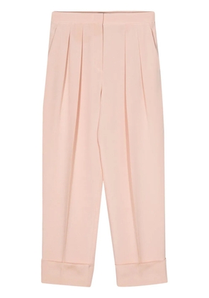 Giorgio Armani glitter-detail silk trousers - Pink