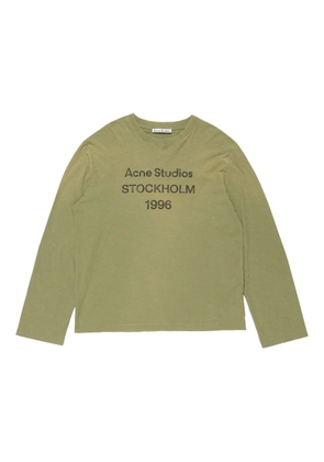 Acne Studios logo-print T-shirt - Green