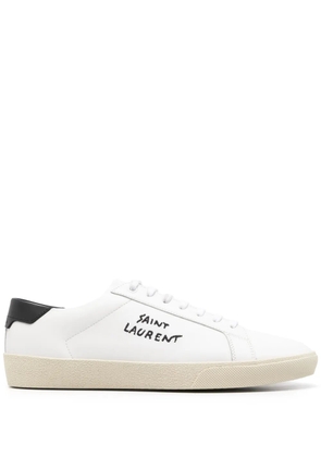 Saint Laurent leather sneakers - White