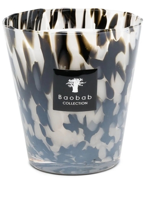 Baobab Collection Max 16 abstract-print candle - Black