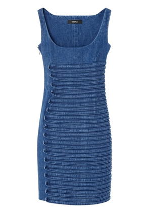 Versace denim mini dress - Blue