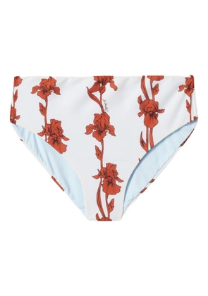 La DoubleJ ruffle-detail bikini - White