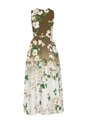 Oscar de la Renta printed dress - White