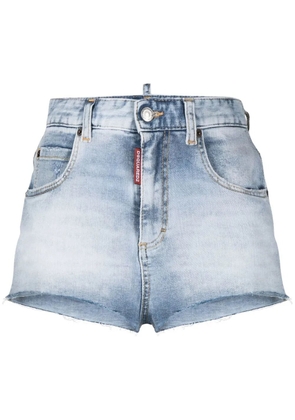 DSQUARED2 high-waisted denim shorts - Blue