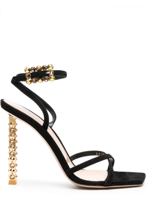 Gianvito Rossi Wonder 105mm suede sandals - Black