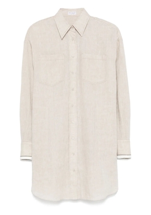 Brunello Cucinelli linen shirt - Neutrals