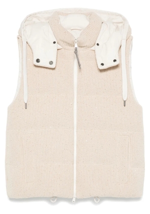 Brunello Cucinelli knitted gilet - Neutrals